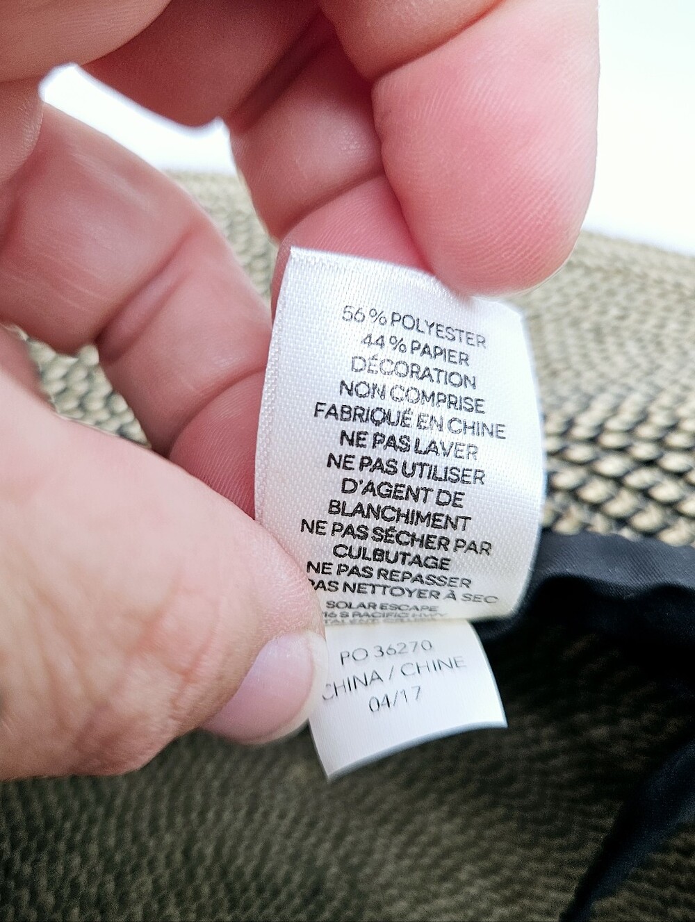 SOLAR ESCAPE | woven wide brim sun hat - Picture 7 of 7